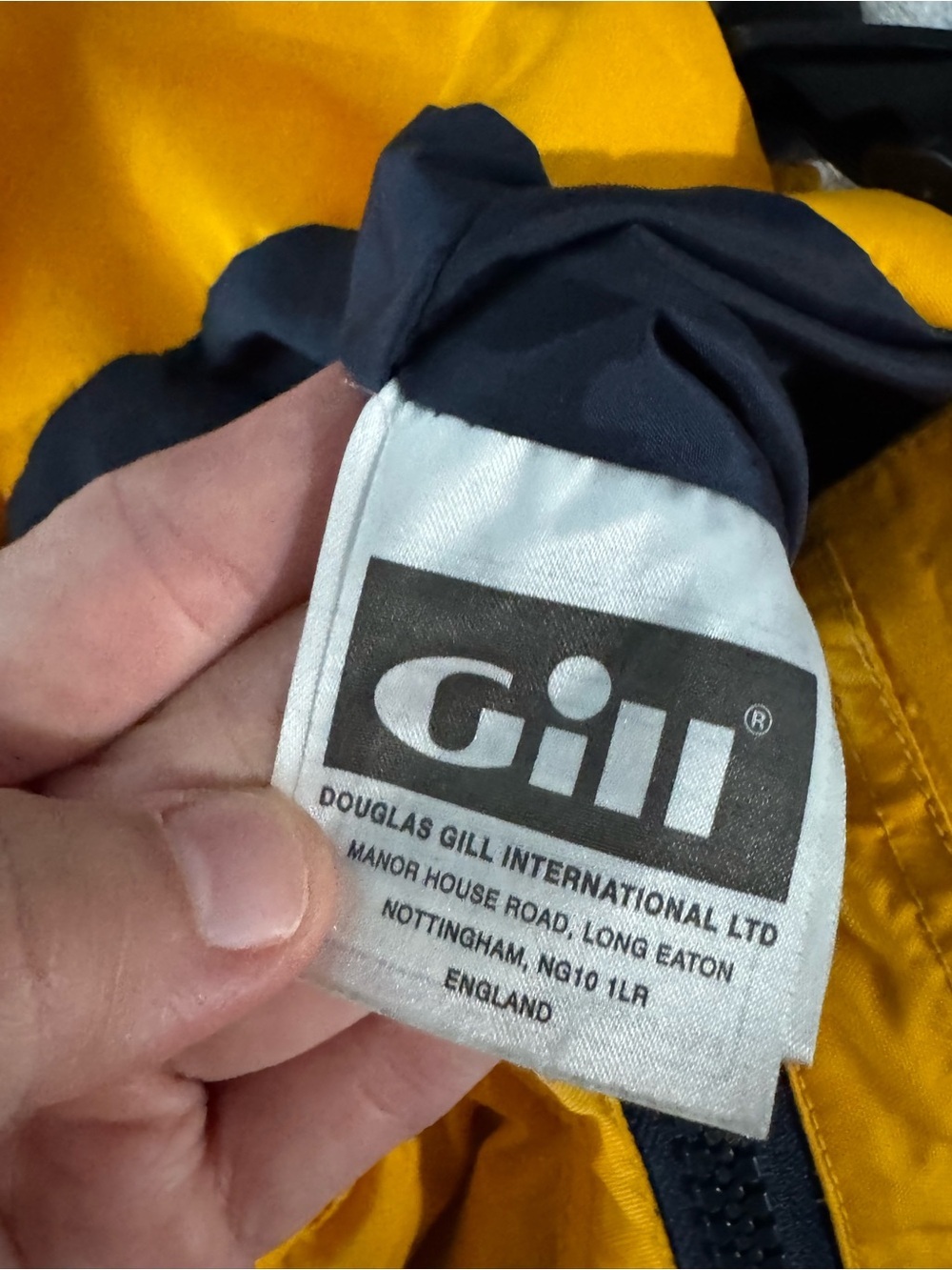 Vintage Gill Waterproof Sailing Bib Overalls Yellow Black Small Fishing Size S - Picture 15 of 16